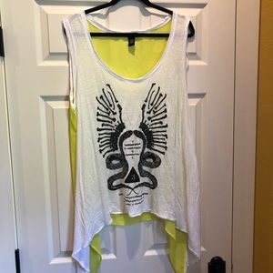 TORRID FLOWY SHEER TANK TOP